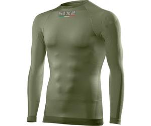 MAGLIA GIROCOLLO MANICHE LUNGHE TECNICA TERMICA SIX2 TS2 ARMY GREEN TG XS/S