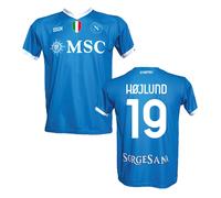 Maglia Højlund 19 Napoli 2025 2026 Home ufficiale AUTORIZZATA SSC Hojlund