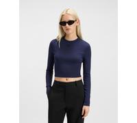 HUGO Maglia slim fit n jersey con logo scomposto ricamato - Style Dafilomena_3, 50518378 Blu scuro M