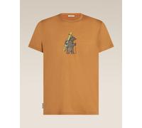 Maglia Icebreaker 150 Tech Lite Bear Tour manica lunga arancione - L