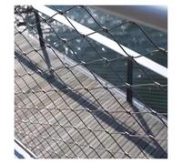 Maglia in acciaio inossidabile 304, cavo flessibile a forma di X, rete di sicurezza 8 cm/2 mm per parco giochi, rete di protezione per balcone, barriera di sicurezza esterna durevole 2,5 x 4 m