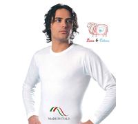 MAGLIA IN LANA COTONE MANICA LUNGA UOMO LEABLE 91 Tg.4/7