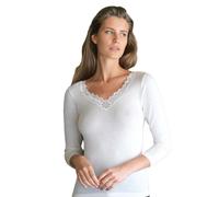 Maglia intima donna a manica lunga misto lana con pizzo Gicipi 123 M/L