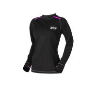 FXR Vapour Merino Camicia funzionale Lady Longsleeve, nero-rosa, taglia XS per donne