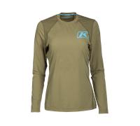 Klim Solstice -1.0 Camicia funzionale a maniche lunghe da donna, verde, taglia XL per donne
