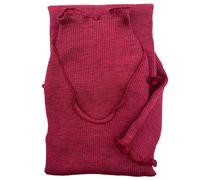 Maglia intima donna LANA e SETA maglietta costina manica lunga invernale termica