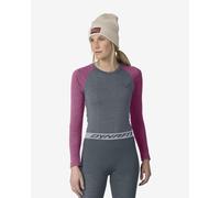 Maglia intima Dynafit Tour Light Merino manica lunga grigio rosa scuro donna - L