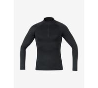 Maglia intima Gore Wear Thermo con zip manica lunga nera - M