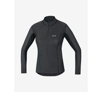 GOREWEAR M Donna GORE® WINDSTOPPER® Base Layer Thermo Maglia colla, Black, 38
