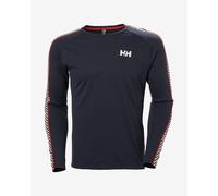 Maglia intima Helly Hansen Lifa Active Stripe Crew manica lunga blu marino rosso - L