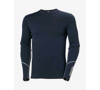 Maglia intima Helly Hansen Lifa Merino Midweight Crew manica lunga blu oceano - M