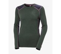 Maglia intima Helly Hansen Lifa Merino Midweight Crew manica lunga verde cromo donna - S