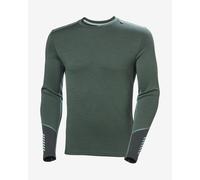 Maglia intima Helly Hansen Lifa Merino Midweight Crew Ski Free Ski Free manica lunga verde cromo - XXL