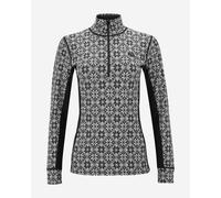 Maglia intima Kari Traa Rose Half-Zip manica lunga nero bianco donna - M