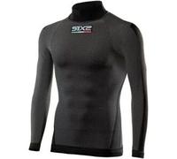 Maglia Intima Lupetto Tecnica Termica Unisex Sixs TS3 Nero Carbon XS