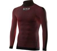 Maglia Intima Lupetto Tecnica Termica Unisex Sixs TS3 Rosso Scuro XS-S