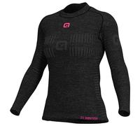Maglia intima manica lunga donna Seamless Wool grigio XS-S