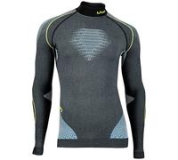 Maglia intima manica lunga Evolutyon Turtlneck Melange blu