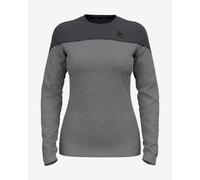 Maglia intima Odlo BL TOP Crew Neck manica lunga grigio intenso donna - S