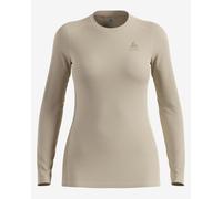 Maglia intima Odlo Merino Light manica lunga beige donna - S