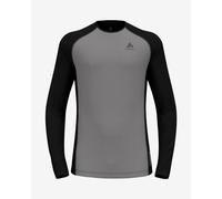 Maglia intima Odlo Performance Wool 150 Base manica lunga grigio opaco nero - S