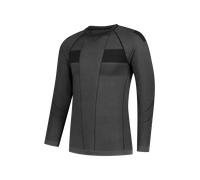 Rusty Stitches Baselayer Camicia funzionale a maniche lunghe, nero-grigio, taglia L XL