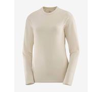 Maglia intima Salomon Essential Warm manica lunga bianco crema donna - L