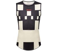 Maglia intima senza maniche Santini Paris Roubaix 2025 XL / Nero