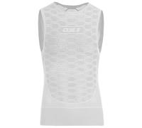 Maglia intima smanicata ciclismo Layer 1 bianco S-M