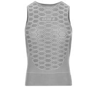 Maglia intima smanicata ciclismo Layer 1 grigio chiaro