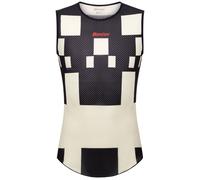 Maglia intima smanicata ciclismo PARIS-ROUBAIX 2025 nero M-L