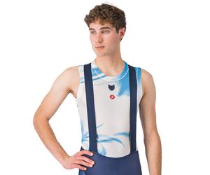 Maglia intima smanicata ciclismo SOUDAL-QUICK-STEP 2025 bianco