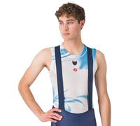 Maglia intima smanicata ciclismo SOUDAL-QUICK-STEP 2025 bianco/blu M
