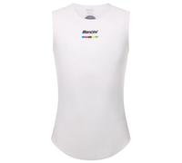 Santini - UCI World Champion Baselayer - Maglietta tecnica ciclismo XL/XXL bianco