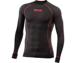 Maglia Intima Tecnica Termica Sixs TS2W-CU Nero Rosso 3XL-4XL