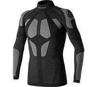 Spidi Fashion - Maglia Intima Termica Seamless L77 - Microfibra Traspirante - Nero/Grigio S-M