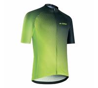 Maglia intima uomo a maniche corte con zip totale giallo fluo L -5349