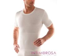 Liabel Maglia Intima Uomo Lana 5140/813 con PANCERA Manica Corta Misure 3-4-5-6-7 Bianco (7 XXL 54 IT Uomo)