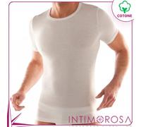 Maglia intima uomo girocollo Liabel mezza manica lana cotone 0532123