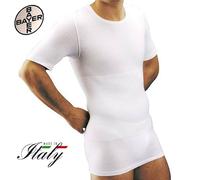 Maglia intima uomo termica t-shirt con pancera contenitiva lana cotone panciera
