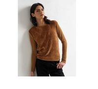 Maglia invernale da donna a manica lunga, effetto camoscio 4860 JADEA