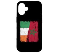 Maglia Irlanda Marocco Half Flag Irish Maroccan Heritage Jersey Custodia per iPhone 16