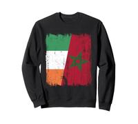 Maglia Irlanda Marocco Half Flag Irish Maroccan Heritage Jersey Felpa