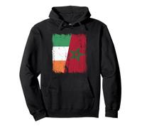 Maglia Irlanda Marocco Half Flag Irish Maroccan Heritage Jersey Felpa con Cappuccio