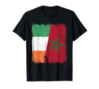 Maglia Irlanda Marocco Half Flag Irish Maroccan Heritage Jersey Maglietta