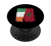 Maglia Irlanda Marocco Half Flag Irish Maroccan Heritage Jersey PopSockets PopGrip Adesivo