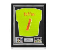 Maglia Italia 2023 autografata da Gianluigi Buffon. Cornice superiore