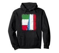 Maglia Italia Lussemburgo Mezza Bandiera Italiana Lussemburghese Felpa con Cappuccio