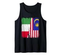 Maglia Italia Malesia Half Flag Italian Malaysian Heritage Jersey Canotta