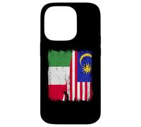 Maglia Italia Malesia Half Flag Italian Malaysian Heritage Jersey Custodia per iPhone 14 Pro